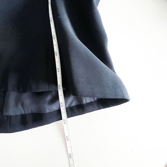 Albert Nipon Evening Navy Jacket Blazer Sequin & Beading On Lapels Cuffs Sz 14 - Picture 6 of 8